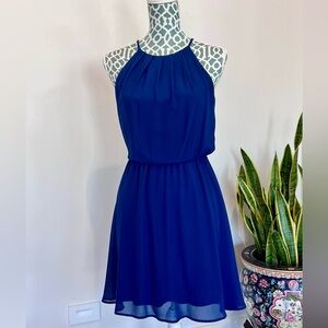 Francesca's Collections Blue Halter Dress NWT